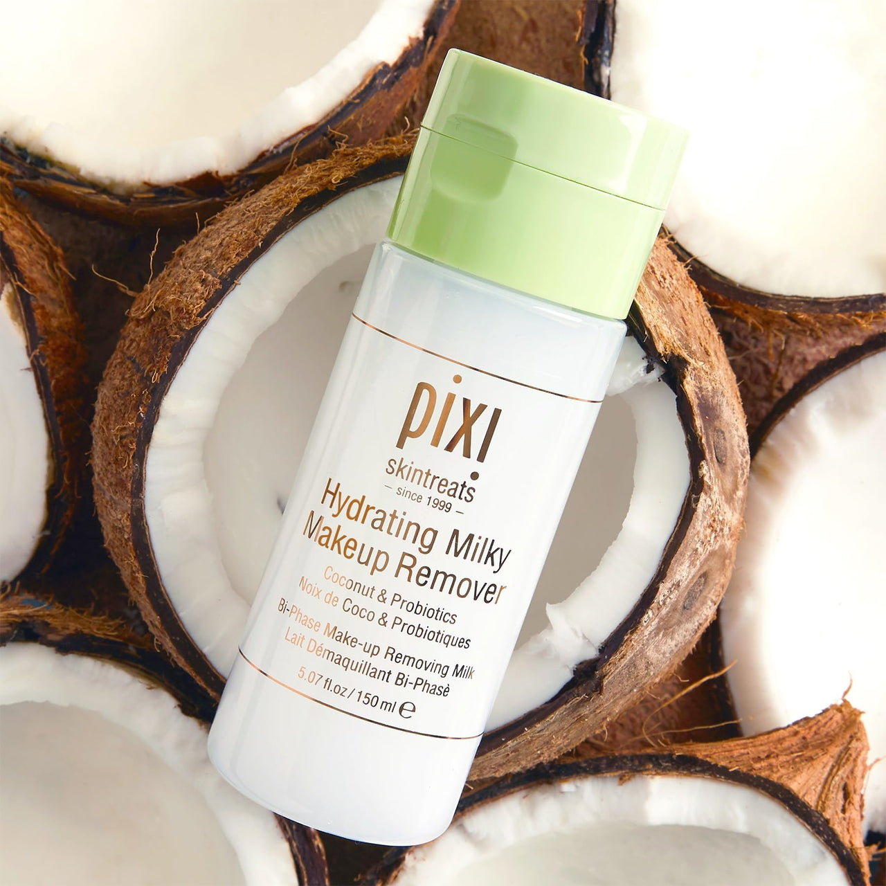 Pixi Beauty Hydrating Milky Makeup Remover, Gentle and Effective, 150 mL/ 5.07 fl oz