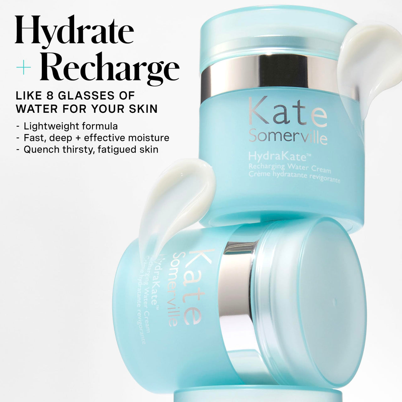 Kate Somerville HydraKate Recharging Water Cream – Facial Moisturizer, Recovers & Recharges Dry, Tired Skin, 1.7 Fl Oz