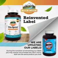 Thumbnail for Maximum Living - Vita-Sprout Whole-Food Multivitamin & Phytonutrient Blend - 120 Capsules