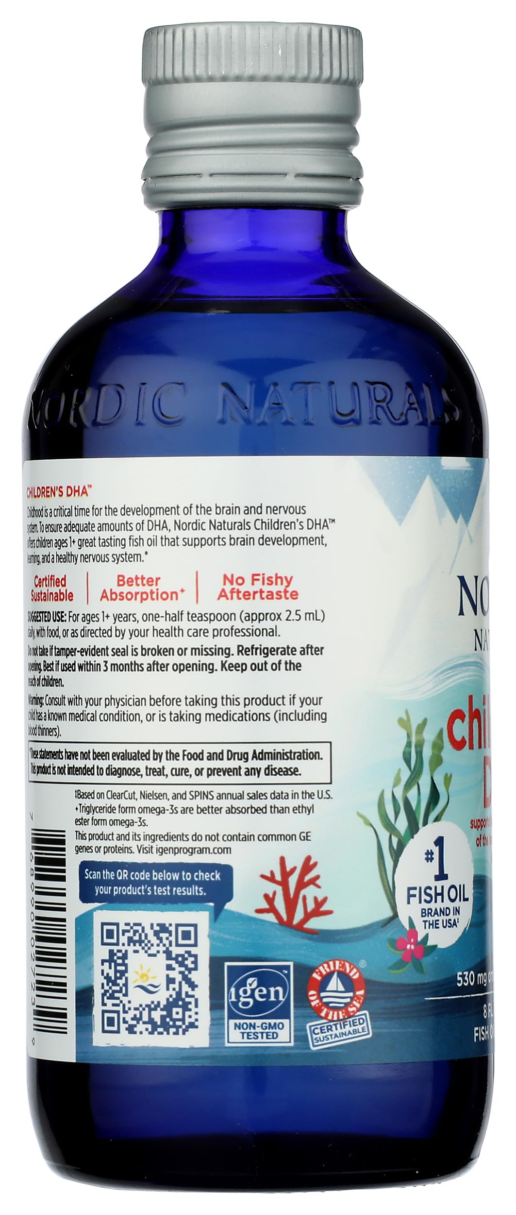 Nordic Naturals CLO, Childs DHA, 8-Ounce, 0.88 Bottle