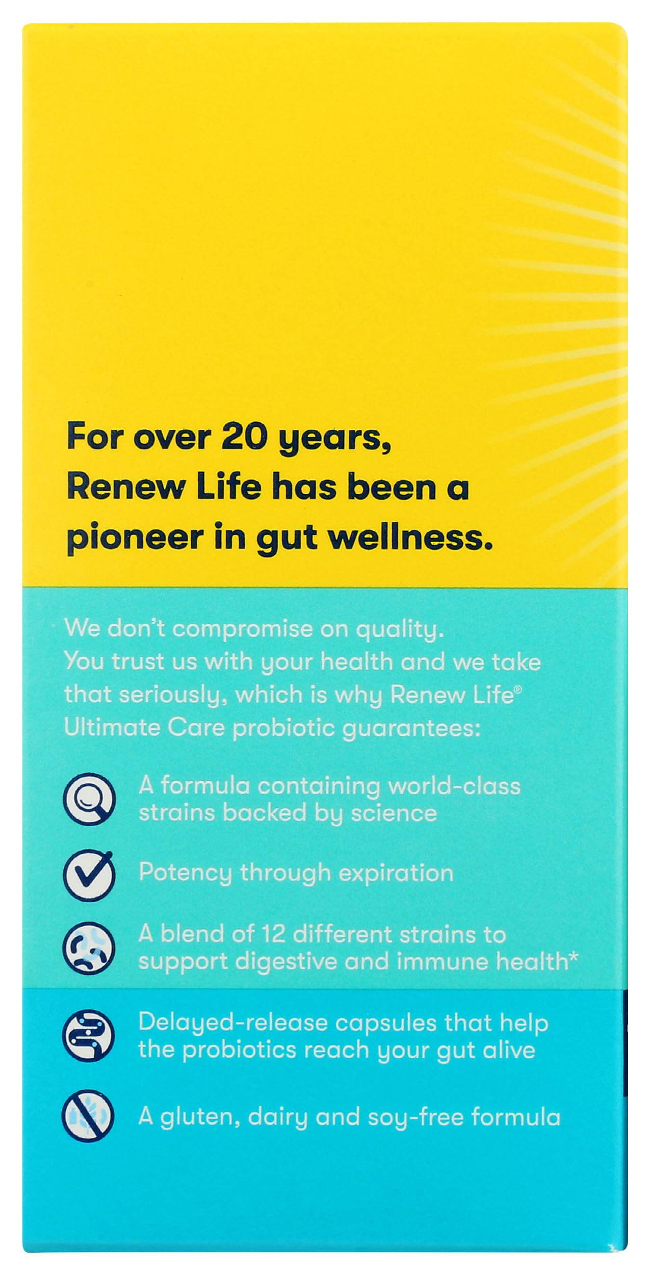 Renew Life, Ultimate Flora Care Probiotic 100 Billion, 30 Count