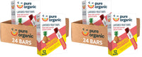 Thumbnail for Pure Organic Layered Fruit Bars, Gluten Free, Vegan Fruit Snacks, Pineapple Passionfruit (2 Boxes, 24 Bars) (Pack of 2)