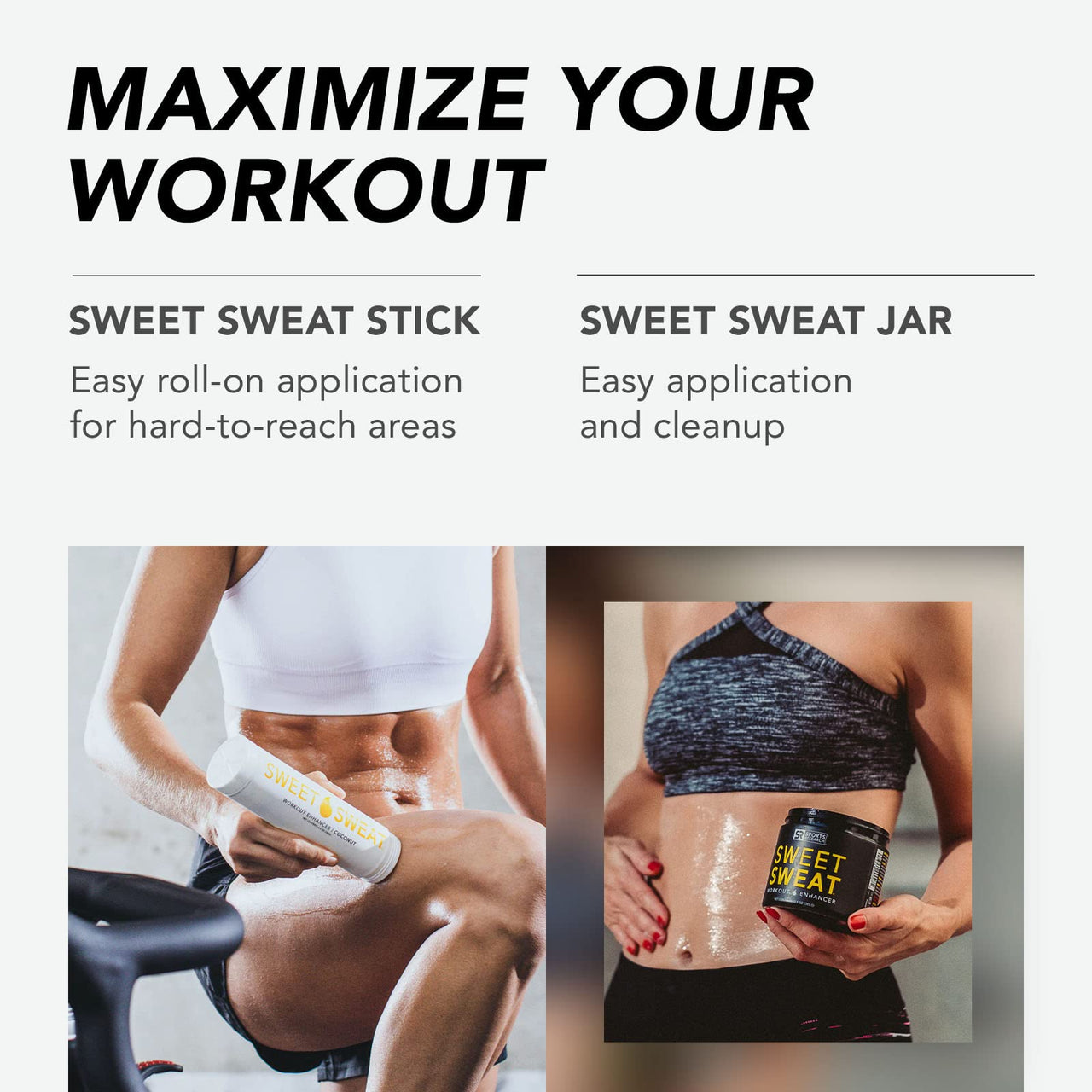 Sports Research- Sweet Sweat Workout Enhancer - 6.4 oz Sports Stick