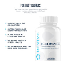 Thumbnail for Revive MD Vitamin B Complex Capsules for Men & Women – Supports Heart Health, Energy & Immune System – Vitamin B12 Complex Promotes Healthy Brain Function & Overall Wellness (60 Servings)