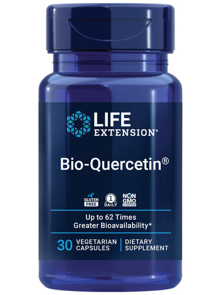 Life Extension Bio-Quercetin, Immune Health Supplement, Heart Health Support, Gluten Free, Non-GMO, Vegetarian, 30 Capsules