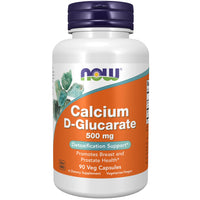 Thumbnail for NOW Foods Supplements, Calcium D-Glucarate 500 mg, Detoxification Support*, 90 Veg Capsules