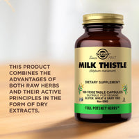 Thumbnail for Solgar Milk Thistle - 100 Vegetable Capsules - Full Potency (FP) - Non-GMO, Vegan, Gluten Free, Dairy Free, Kosher - 100 Servings