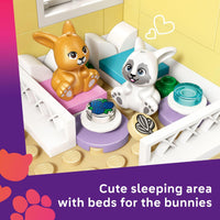 Thumbnail for LEGO Friends Heartlake City Bunny Hotel Building Toy for Girls & Boys - Pretend Play Set for Kids, Ages 5+ - W/Paisley & Leo Minidolls, 2 Toy Bunnies, & Accessories - Gift Idea for Birthdays - 42679
