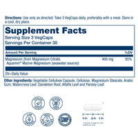 Thumbnail for SOLARAY Magnesium Citrate 400mg - Magnesium Supplement - Bone Health, Muscle, Relaxation and Heart Health Support - Vegan, Gluten Free - 30 Servings, 90 VegCaps