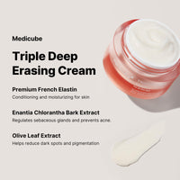 Thumbnail for medicube Triple Collagen Cream - Hydrating & Firming Moisturizer with Hyaluronic Acid, Premium Elastin, Shea Butter - Wrinkle Care & Boosts Elasticity - Korean Skincare, 1.69 oz
