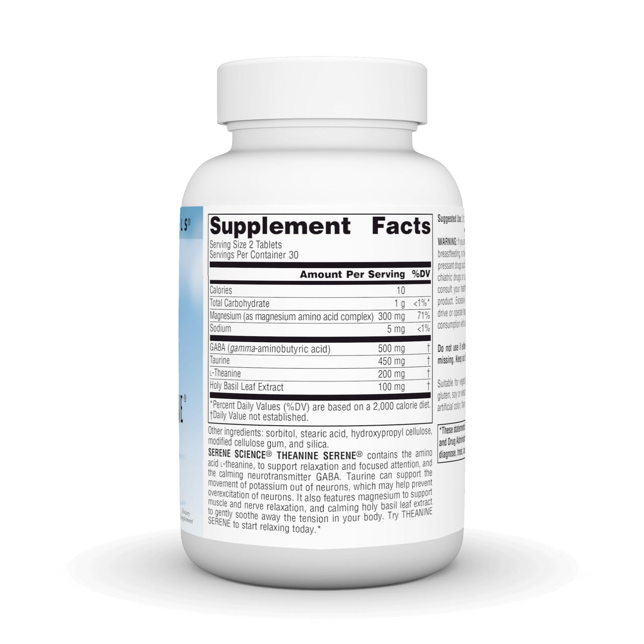 Source Naturals Serene Science L-Theanine with Magnesium and GABA - 60 Tablets