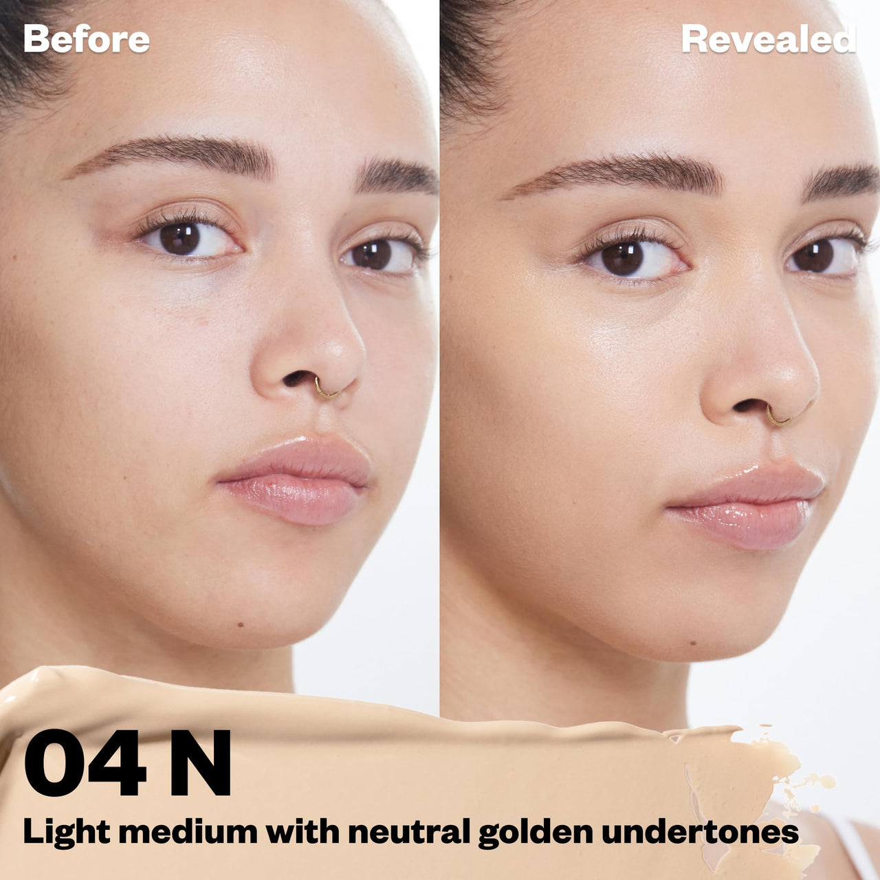 Kosas Mini Revealer Concealer - Medium Coverage Makeup, Conceals Dark Circles Under the Eyes, Dark Spots and Blemishes (Tone 04)