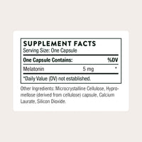 Thumbnail for THORNE - Melaton-5 - 5mg Melatonin Supplement - Supports Normal Circadian Rhythms, Restful Sleep & Relaxation* - 60 Capsules