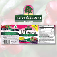 Thumbnail for Nature's Answer Urinary Tract Health | Fast Acting Three-Day Regimen | Cranberry Flavor Dietary Supplement | Alcohol-Free, Gluten-Free, Kosher Certified, Vegetarian & Vegan 90 Capsules