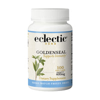 Thumbnail for Eclectic Herb - Goldenseal Capsules | Supports Immunity, Healthy Sinuses + Mucous Membrane Health | Herbal Supplement | Vegan, Non-GMO, Gluten Free, Freeze-Dried (100 CT | 400 mg)