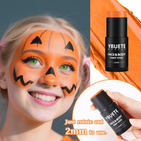 Thumbnail for YBUETE Orange Face Body Painting Stick,Professional Orange Full-coverage Cream Face Paint for Halloween SFX Tiger Pumpkin Clown Cosplay, Washable Eye Stick for Adult Festival & Theater Performance