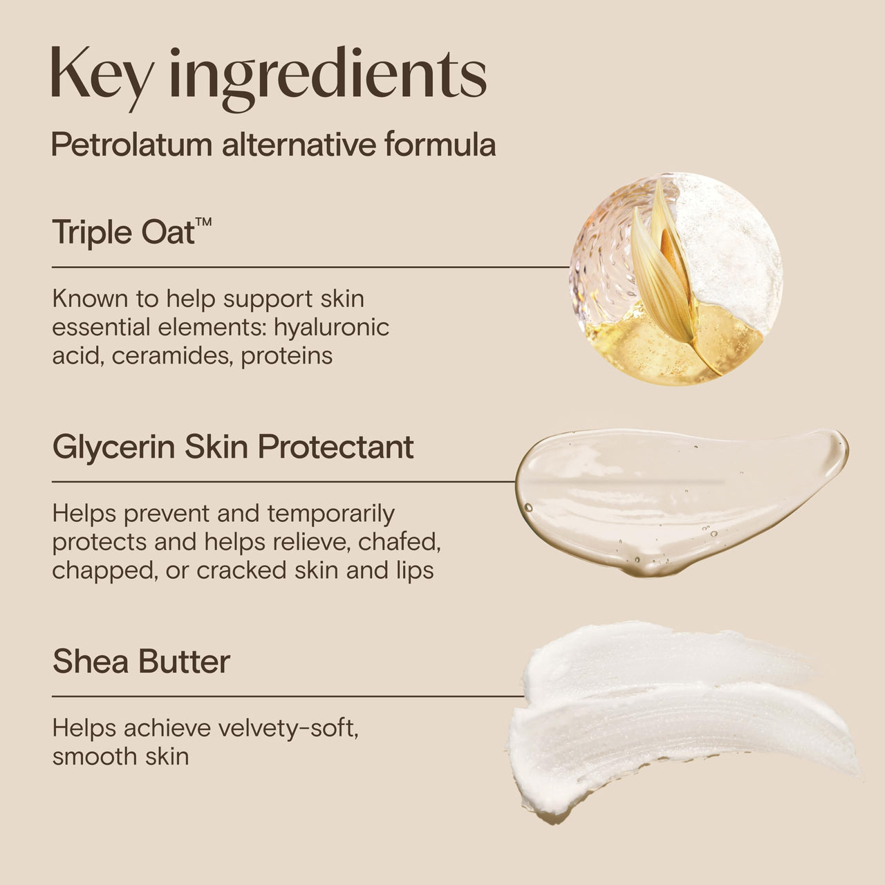 Aveeno Skin Relief Healing Ointment, for Extra Dry, Cracked & Sensitive Skin, 72-Hour Protectant with Triple Oat, Shea Butter & Glycerin, Fragrance-Free for Body, Face, Hands, Lips 7.2 oz