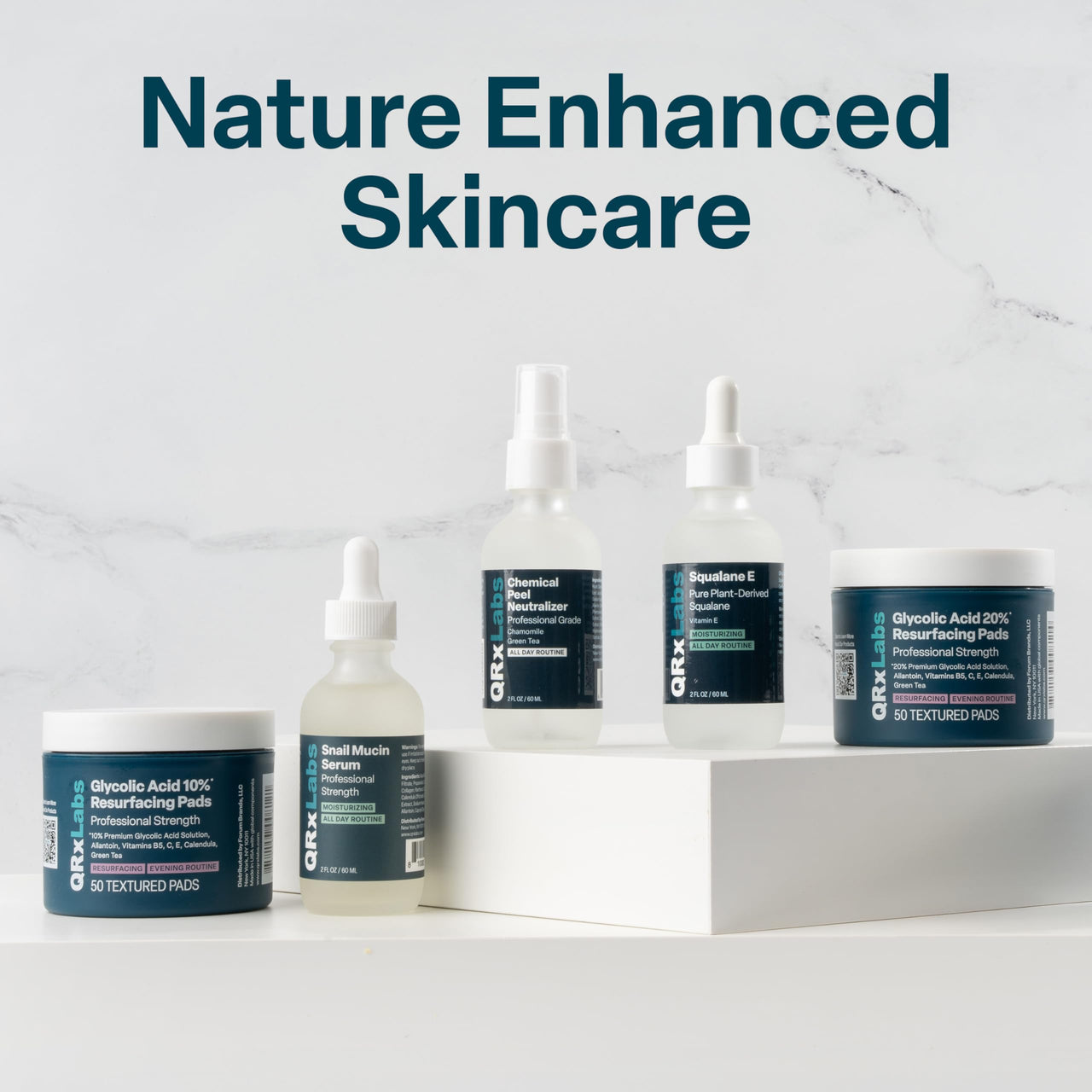 Glycolic Acid 20% Resurfacing Pads for Face & Body with Vitamins B5, C & E, Green Tea, Calendula, Allantoin - Exfoliates Surface Skin and Reduces Appearance of Fine Lines and Wrinkles - Peel Pads