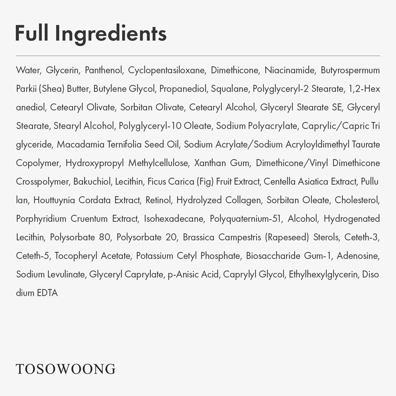 TOSOWOONG Bakuchiol Retinol Cream, Pore and Wrinkle Minimizer with Bakuchiol, Enhances Firmness and Elasticity with Niacinamide and Squalane, 50g, 1.76 oz