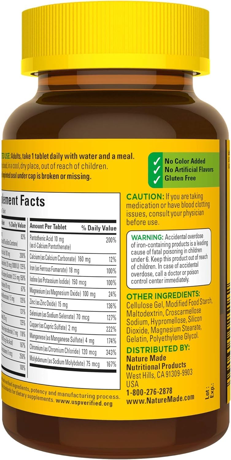 Nature Made Multi Complete Tablets 130 ea (Pack of 4)