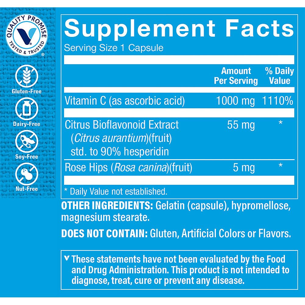 The Vitamin Shoppe C-1000 Complex 1,000MG, Antioxidant That Supports (300 Capsules)