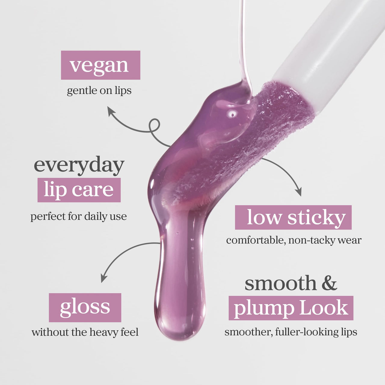 NOONI Korean Lip Oil - Appleblacktea | Long-Lasting, Moisturizing, Plumping, Revitalizing for Dry Lips, Waterproof, No Peel Off, Hydrating, Stocking Stuffers, Teen Girl Gifts, 0.12 FL Oz