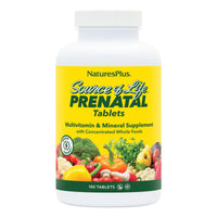 Thumbnail for NaturesPlus Source of Life Prenatal - 180 Tablets - Multivitamin & Mineral Supplement with Iron - Nutritional Support for Pregnancy - Gluten Free, Vegetarian - 90 Servings