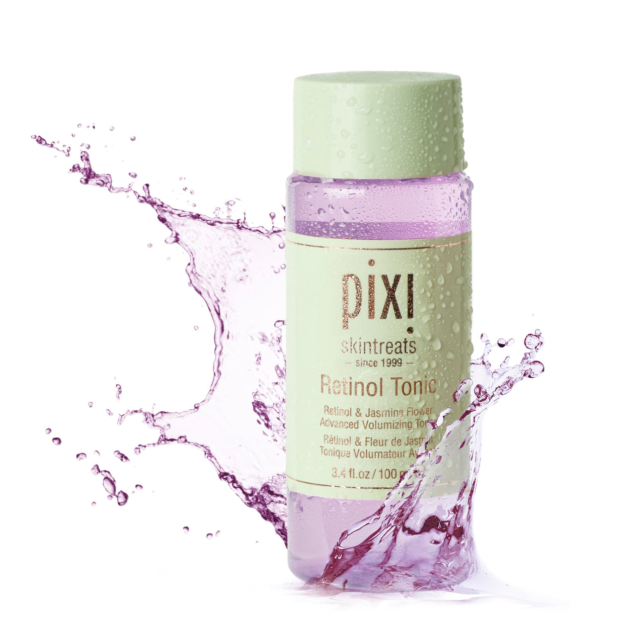 Pixi Retinol Tonic, Smoothing & Firming Facial Toner, Enhanced with Peptides to Boost Collagen Production, Alcohol-Free Daily Rejuvenating Toner, 100ml/ 3.4 fl oz