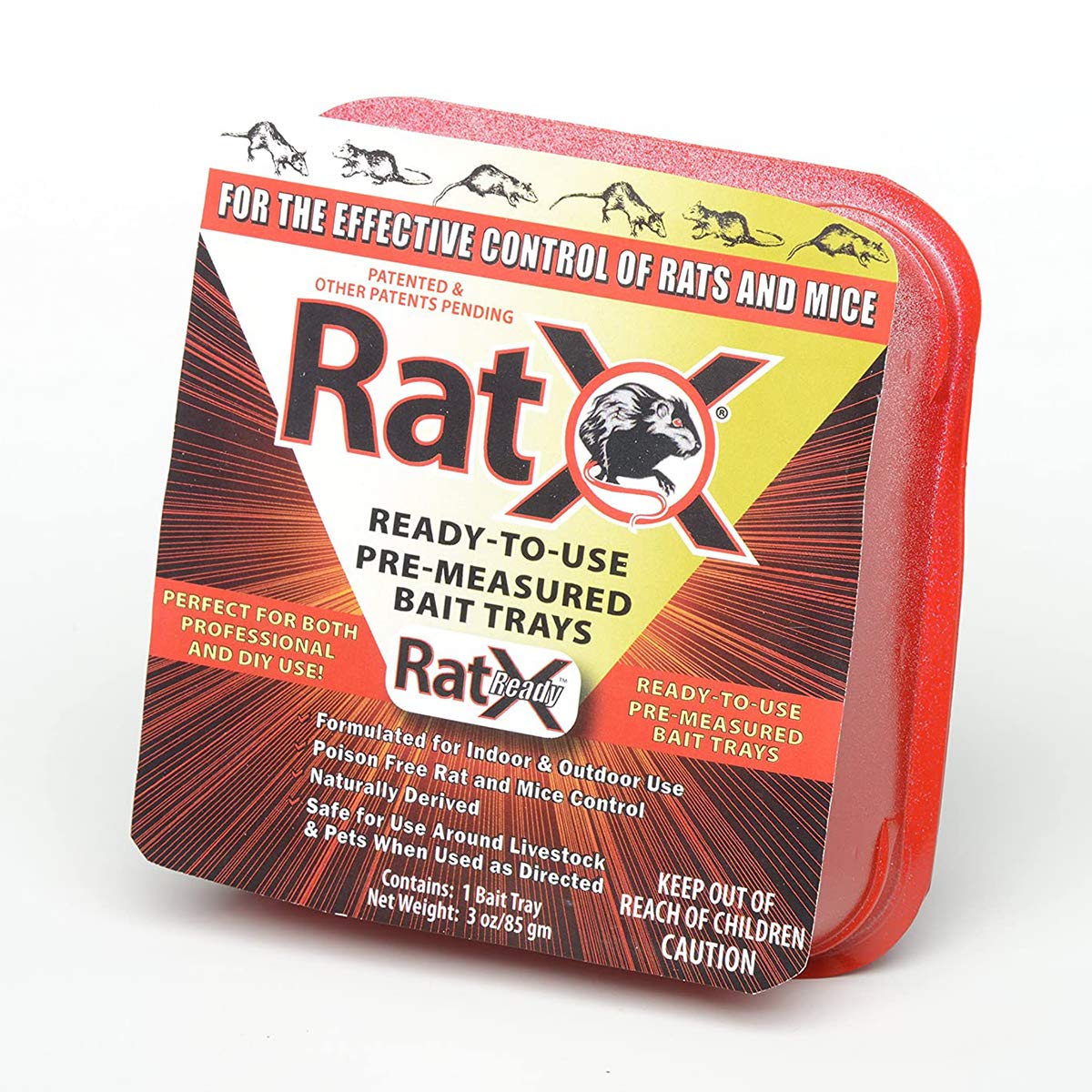 EcoClear Products 620105, RatX Ready-to-Use Pre-Measured 3 oz. Trays, 4-Pack
