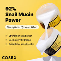 Thumbnail for COSRX Snail Mucin 92% Face Moisturizer, 3.52 Oz, Lightweight Moisturing Cream for Soft, Glowy Skin, Korean Skin Care, Korean Moisturizer Face Cream