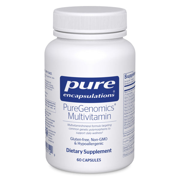 Pure Encapsulations PureGenomics Multivitamin - Supplement to Support Nutrient Requirements of Common Genetic Variations* - with Vitamin A,B,C,D,E, K & Minerals - 60 Capsules
