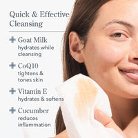 Thumbnail for Beekman 1802 Face & Body Wipes, Honeyed Grapefruit - Scented - 30 Count - Cleanses - With Goat Milk, Aloe & Vitamin E - Alcohol Free, Biodegradable - Packaging May Vary