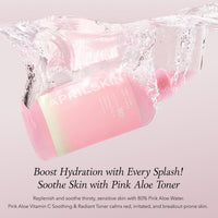 Thumbnail for APRILSKIN Pink Aloe Vita Toner | Calms and Soothes Redness, Smoothens, and Controls Excess Sebum | 80% Pink Aloe Vera Water | Hydrating, Non-Sticky | Clean & Vegan Korean Skin Care (8.45 fl.oz)