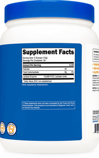 Thumbnail for Nutricost Lactase Powder 500 Grams - Non-GMO, Gluten Free
