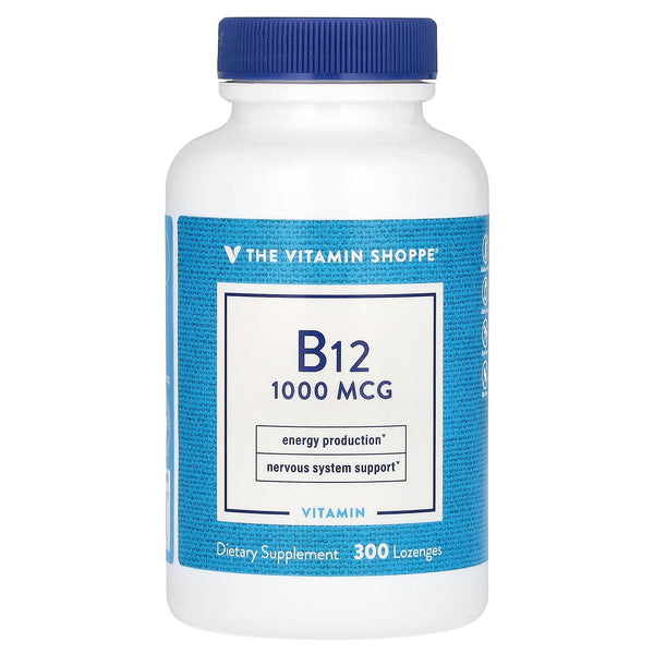The Vitamin Shoppe Vitamin B12 1,000MCG - Energy Production, Nervous System & Red Blood Cell Support, Daily B Vitamin