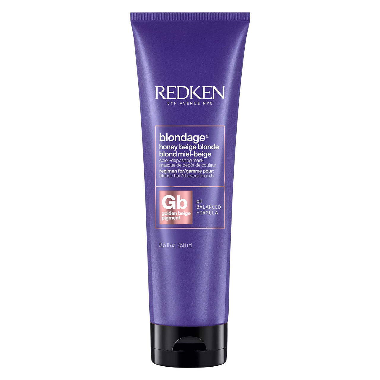 Redken Blondage Honey Beige Color Depositing Mask | Instant Customized Temporary Color | Color Tint Hair Treatment| For Blonde Hair | 8.5 Fl Oz