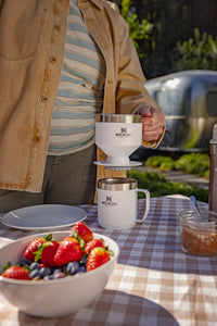 Thumbnail for STANLEY Perfect Brew Pour Over Set | 12 oz Camp Mug with Lid Included | Drip Coffee Maker with Reusable Filter | Insulated Stainless Steel | BPA-Free | Polar