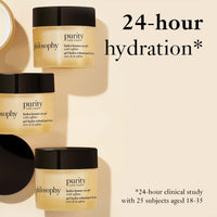 Thumbnail for philosophy purity made simple hydra-bounce eye gel - with meadowfoam seed oil, shea butter & gingko extract – provides 24-hour hydration for brighter & smoother skin - 0.5 fl oz