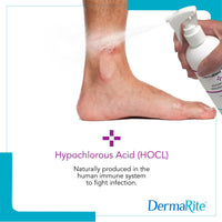 Thumbnail for DermaRite's DermaKlenz PLUS Wound Cleanser - Rinse-Free Gentle Cleansing, Helps Clear Wound Debris, Promotes Healing with HOCL - Spray Bottle, 8 oz., 1 Count