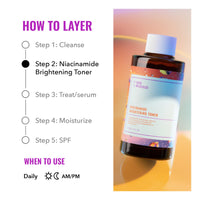 Thumbnail for Good Molecules Niacinamide Brightening Toner - Facial Toner with Niacinamide, Vitamin C and Arbutin for Even Tone, Enlarged Pores - Skincare for Face