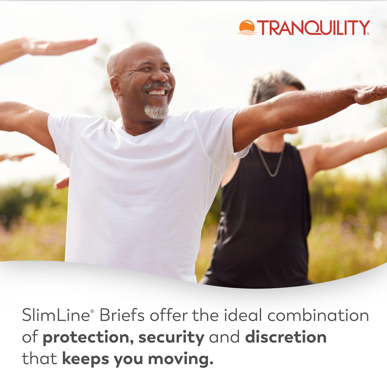 Tranquility Slimline Original Adult Disposable Brief, Youth, Incontinence Care with a Slimmer Fit, Peach Mat Core & Kufguard Technology for Max Comfort, Latex-Free, 10.9oz Capacity, 12ct Bag