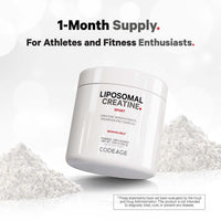 Thumbnail for Codeage Liposomal Creatine Powder Supplement, Pure Creatine Monohydrate 5000mg, Pre Workout & Post Workouts - Unflavored Creatine, Micronized Creatine Powder - Creatinine for Sports - 30 Servings