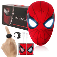 Thumbnail for Shampoer Spider Superhero Dynamic Mask - Remote LED Light & Moving Mech Eyes for Immersive Hero Experience, Nice Choice for Superhero Fans