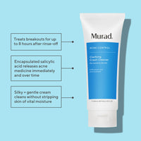 Thumbnail for Murad Clarifying Cream Cleanser - Anti-Aging Time Release Acne Face Cleanser | Encapsulated Salicylic Acid for Blemish-Prone Skin, 6.75 Fl Oz (6.75 Fl Oz)
