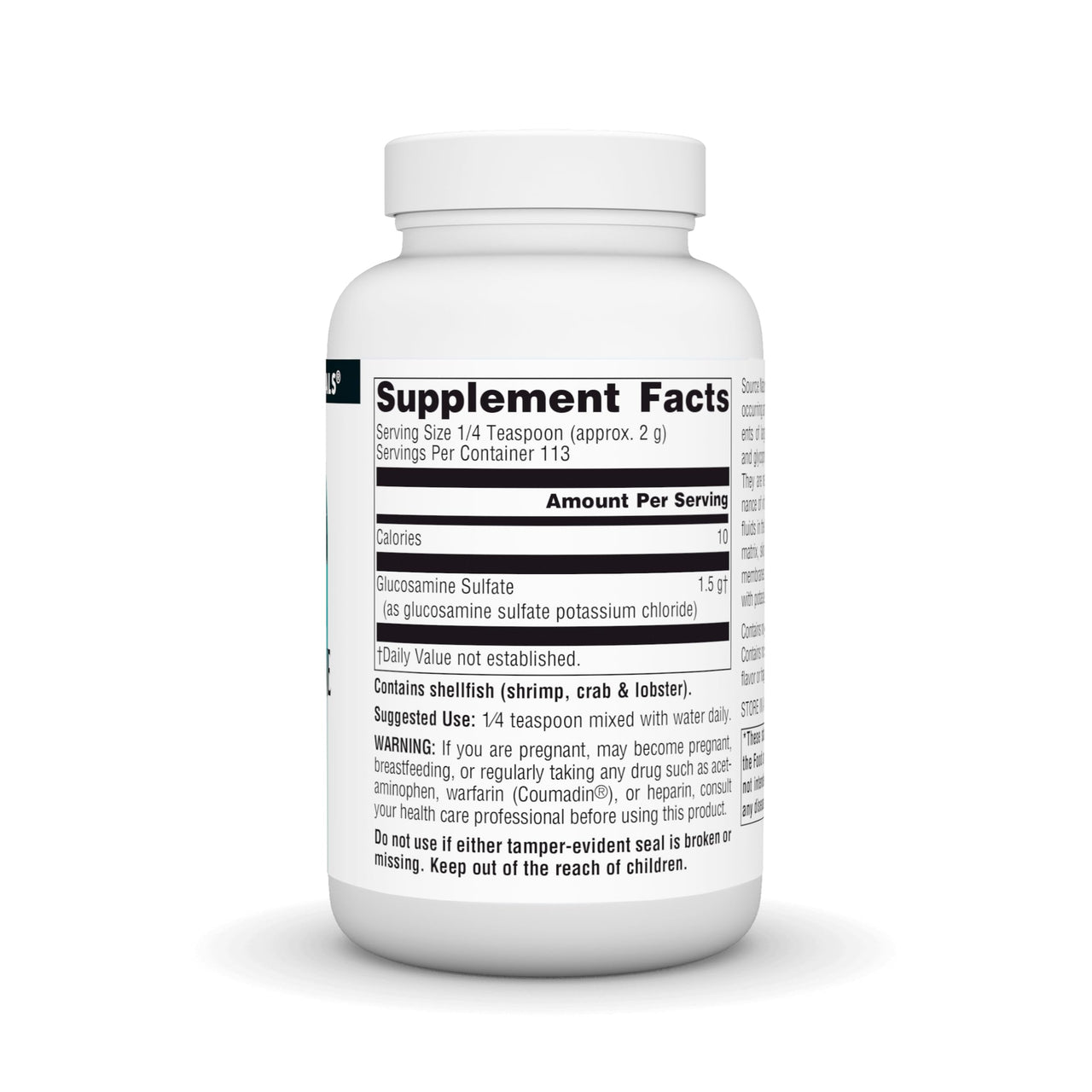 Source Naturals Glucosamine Sulfate, Sodium-Free Powder for Joint Support - 8 oz Powder