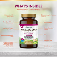 Thumbnail for NaturVet ArthriSoothe-Gold Level 3, MSM and Glucosamine for Dogs and Cats, Advanced Joint Care Support Supplement with Chondroitin and Omega 3, Clinically Tested, Chewable Tablets, Made in The USA