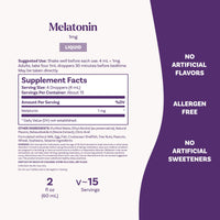Thumbnail for Natrol Liquid Melatonin 1 mg, Adult Melatonin Supplement to Fall Asleep Faster and Stay Asleep Longer, Wake Up Refreshed, 2 FL OZ Berry-Flavored Liquid, 15 Servings