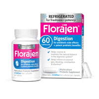 Thumbnail for Florajen3 Digestion High Potency Refrigerated Probiotics | Restores Balance in Digestive System | for Antibiotic Side Effects | 60 Capsules