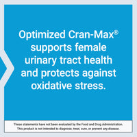 Thumbnail for Life Extension Optimized Cran-Max®, Cranberry Whole Fruit Concentrate with Hibiscus Extract, Best in Class Support for Female Urinary Tract Health, Gluten-Free, Vegetarian, Non-GMO, 60 Capsules