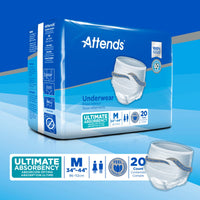 Thumbnail for Attends MCK22023101 - Adult Underwear Pull On Medium Disposable Heavy Absorbency